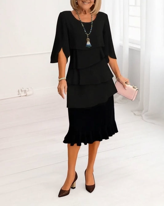 Sofia – Elegante vestido vaporoso con volantes