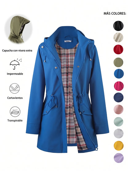 💖ÚLTIMO DÍA DE REBAJAS 50% DE DESCUENTO🧥Chaqueta elegante, ligera e impermeable para mujer 🍃-¡Desata estilo y durabilidad en cualquier tormenta!