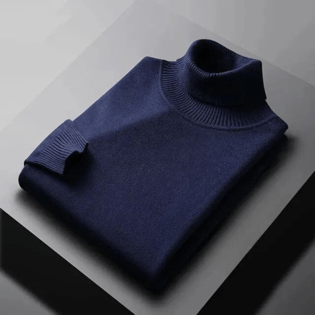 Jersey de cuello alto de cachemir