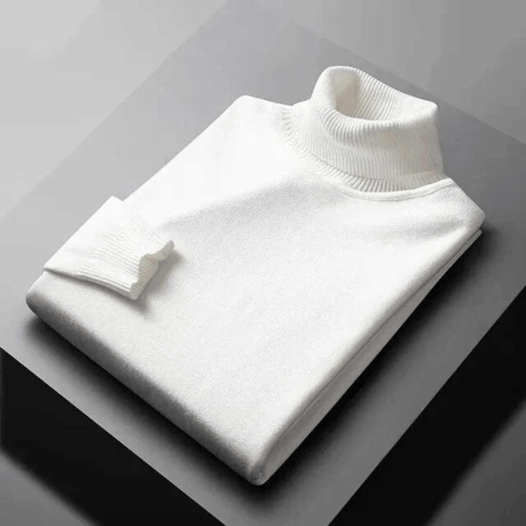 Jersey de cuello alto de cachemir