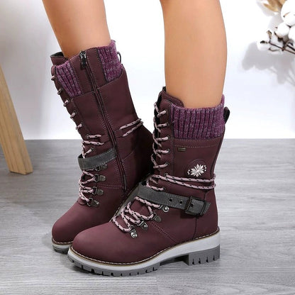 🔥Último día: ¡60% de descuento! ⏰👢Botas de nieve impermeables hasta la rodilla para mujer🎁