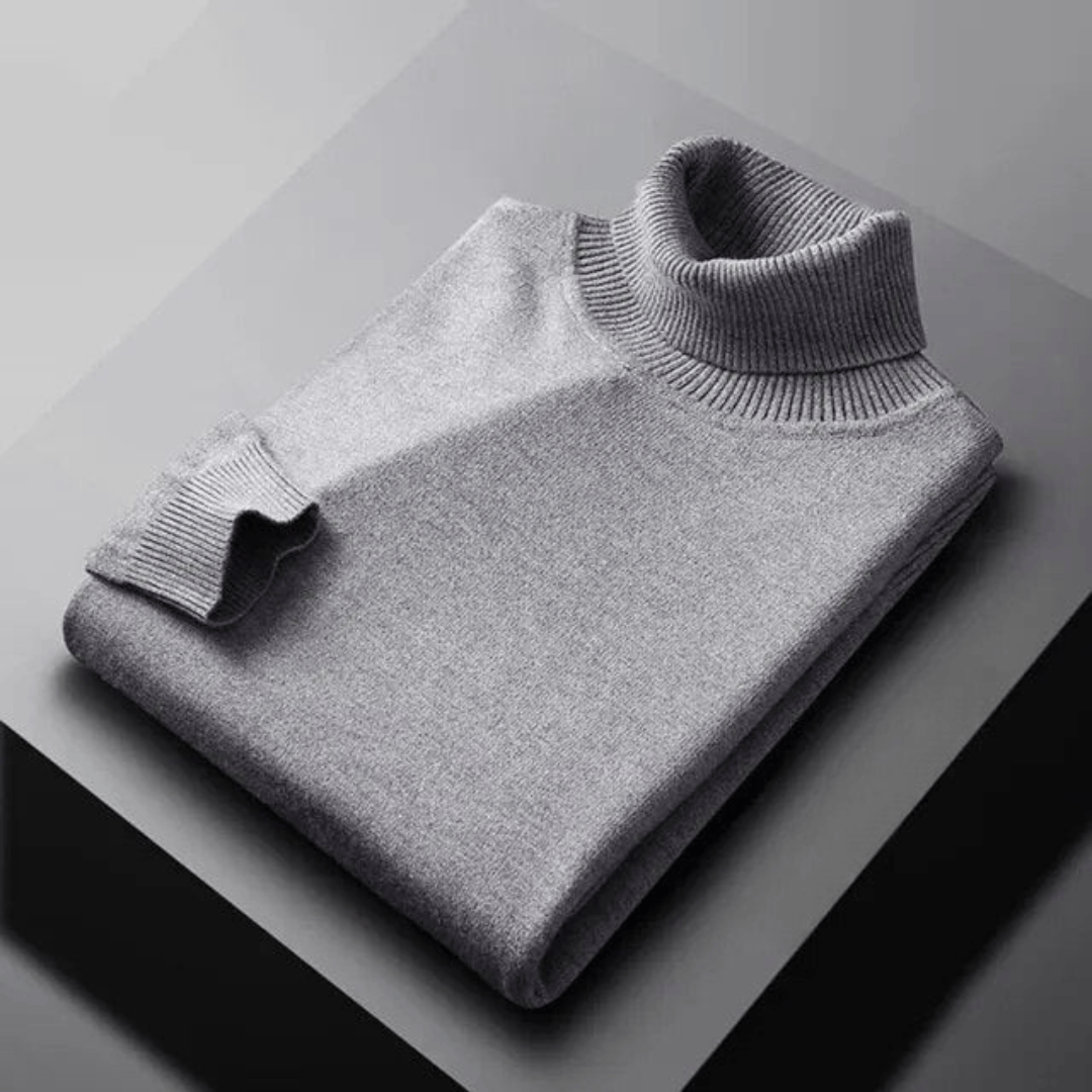 Jersey de cuello alto de cachemir