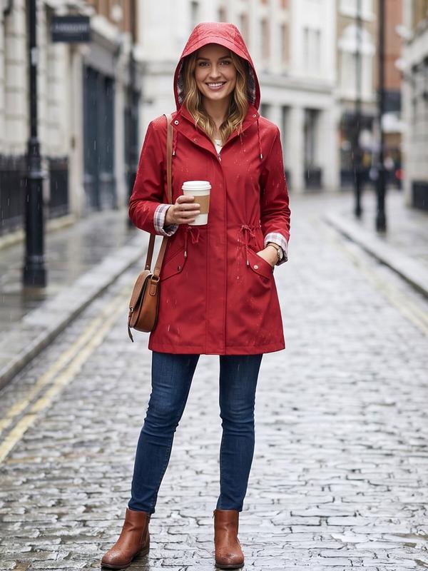 💖ÚLTIMO DÍA DE REBAJAS 50% DE DESCUENTO🧥Chaqueta elegante, ligera e impermeable para mujer 🍃-¡Desata estilo y durabilidad en cualquier tormenta!