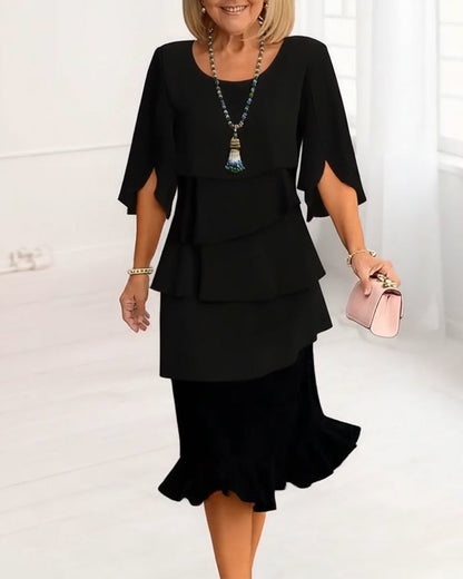 Sofia – Elegante vestido vaporoso con volantes