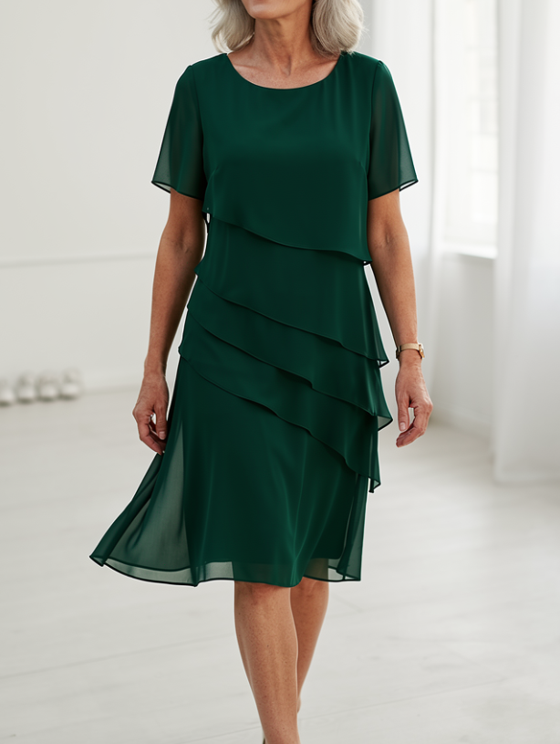 Julieta – Elegante vestido vaporoso con volantes