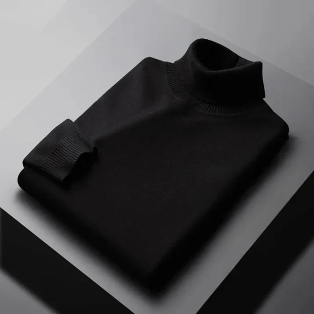 Jersey de cuello alto de cachemir