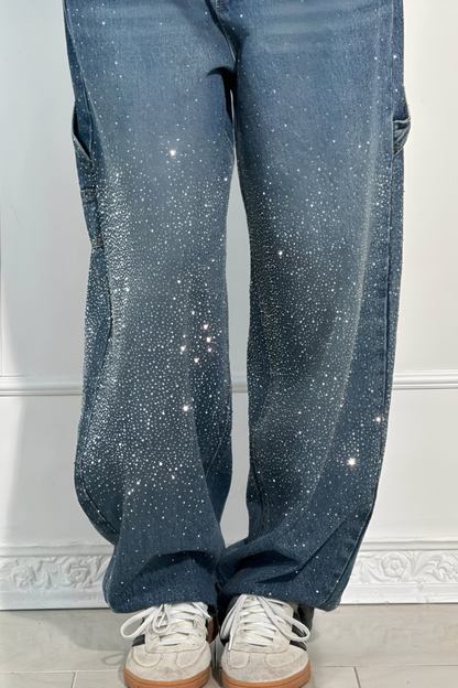 Maris™ | Vaqueros Wide Leg brillantes