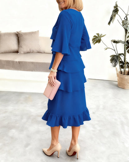 Sofia – Elegante vestido vaporoso con volantes