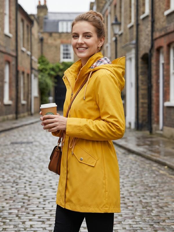 💖ÚLTIMO DÍA DE REBAJAS 50% DE DESCUENTO🧥Chaqueta elegante, ligera e impermeable para mujer 🍃-¡Desata estilo y durabilidad en cualquier tormenta!