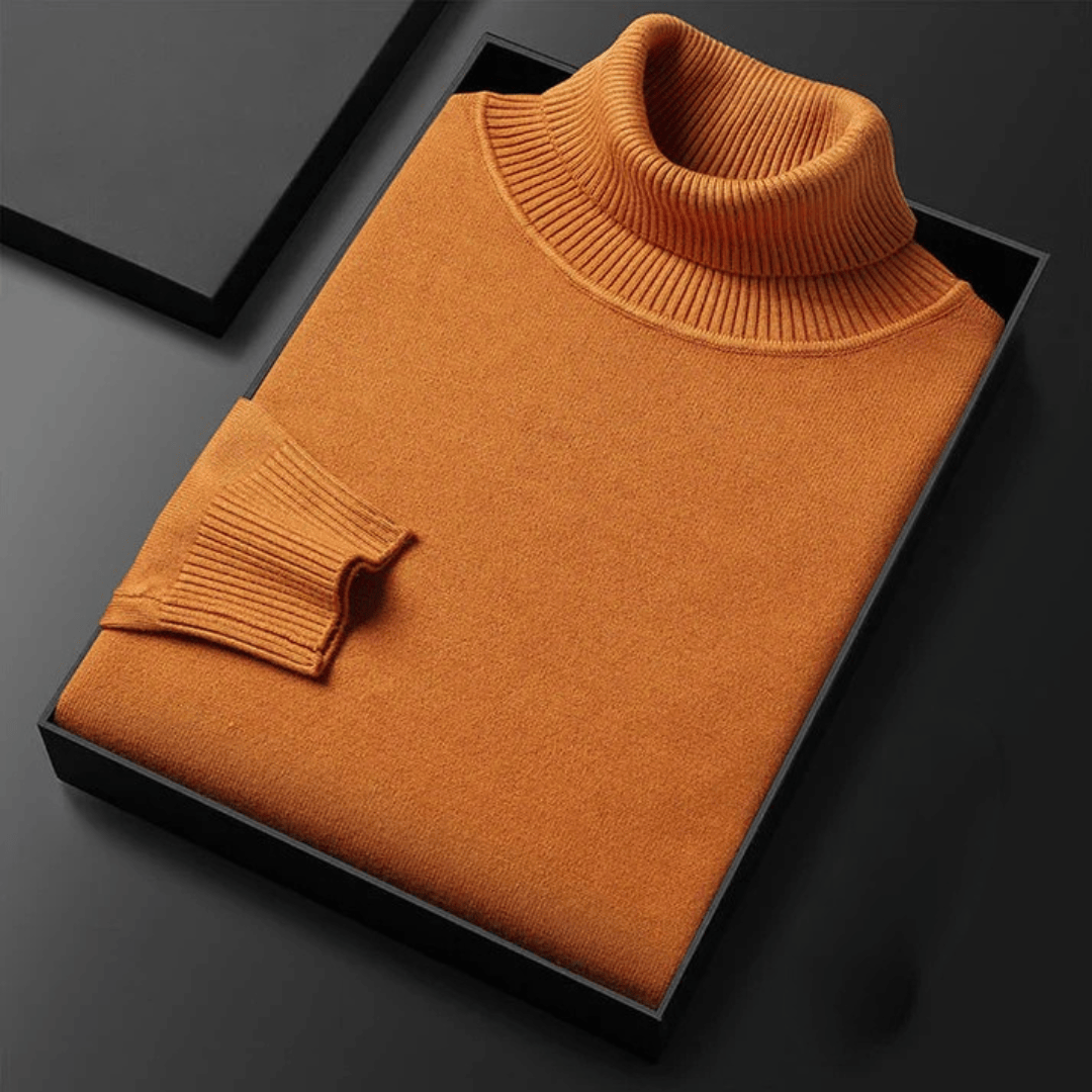 Jersey de cuello alto de cachemir
