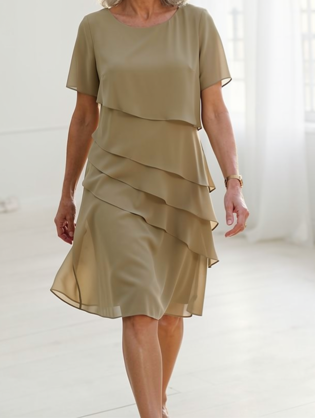 Julieta – Elegante vestido vaporoso con volantes