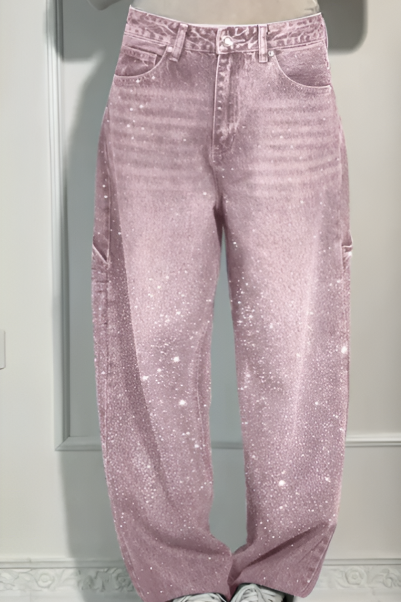 Maris™ | Vaqueros Wide Leg brillantes