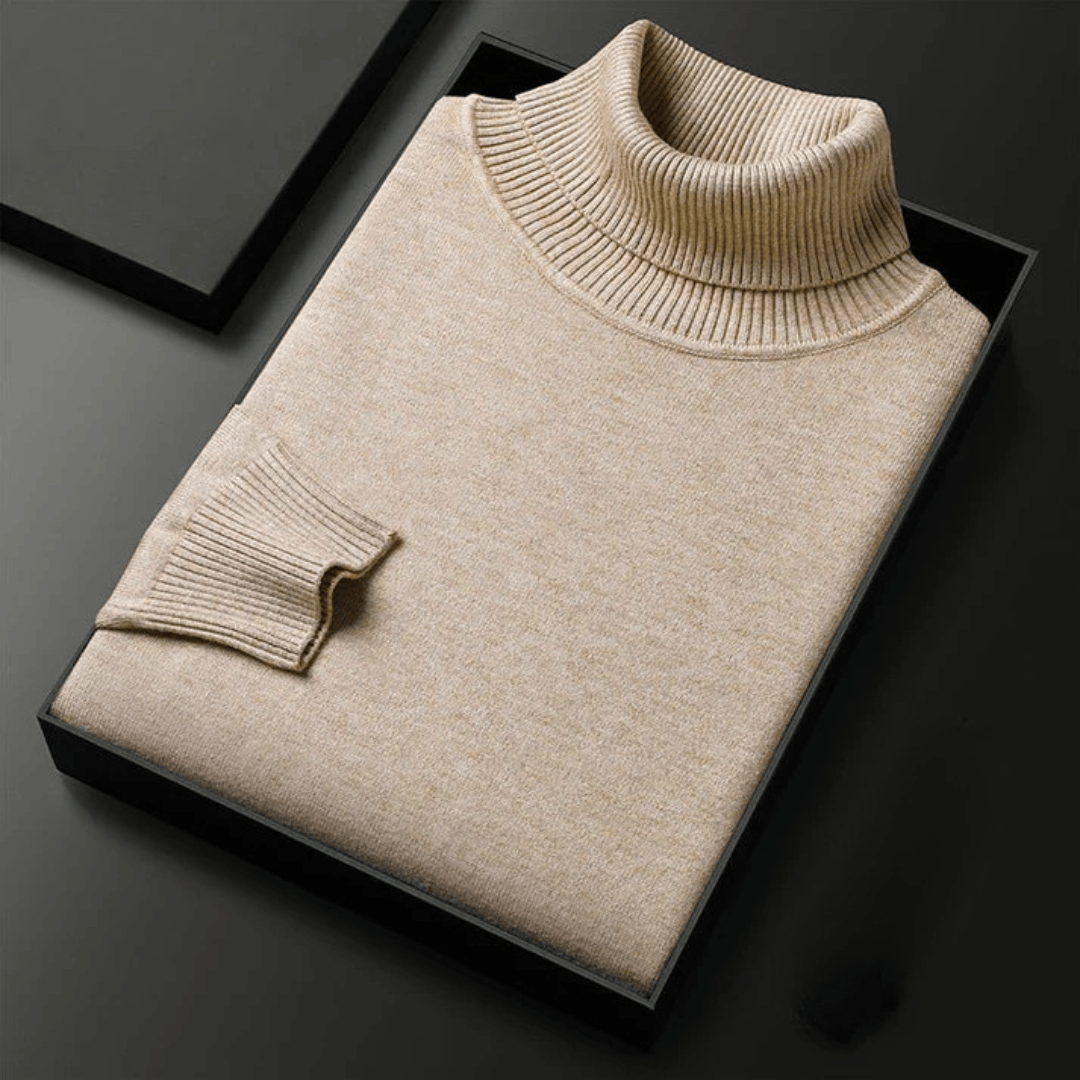 Jersey de cuello alto de cachemir