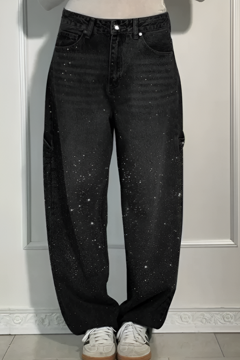 Maris™ | Vaqueros Wide Leg brillantes