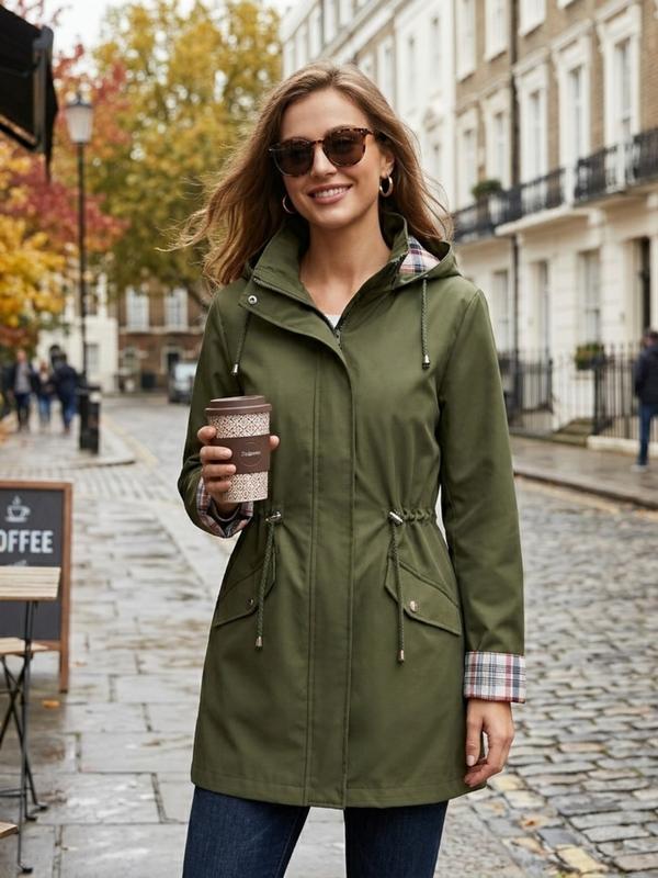 💖ÚLTIMO DÍA DE REBAJAS 50% DE DESCUENTO🧥Chaqueta elegante, ligera e impermeable para mujer 🍃-¡Desata estilo y durabilidad en cualquier tormenta!