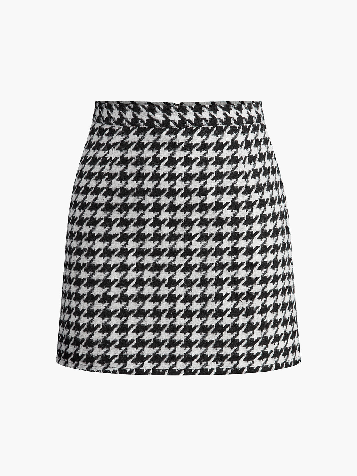 Minifalda de tweed a cuadros