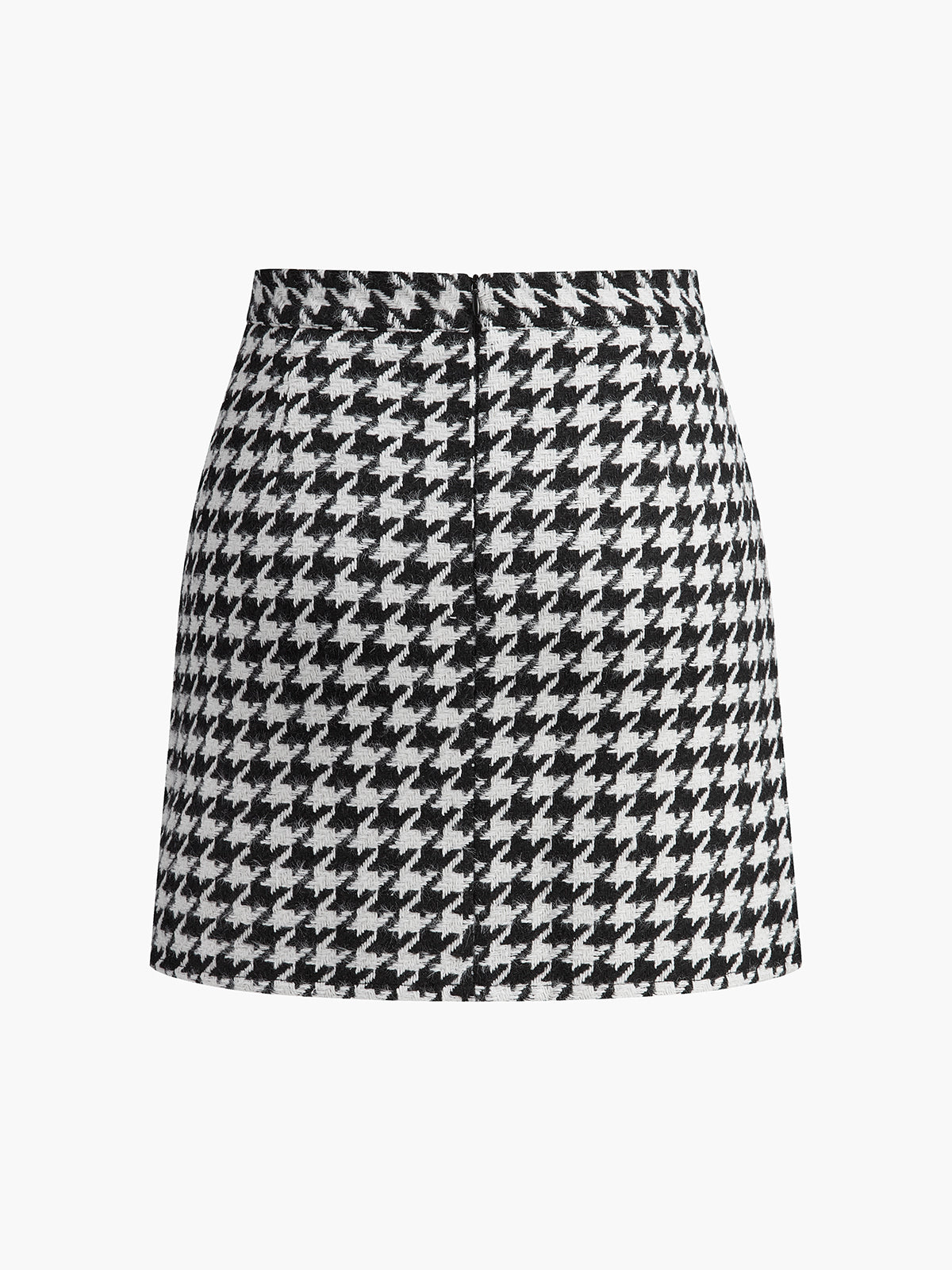 Minifalda de tweed a cuadros