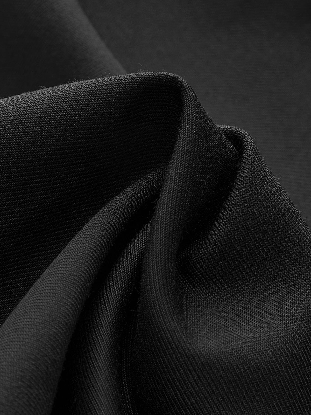 Pantalones de vestir de pierna ancha con botones y capas asimétricas