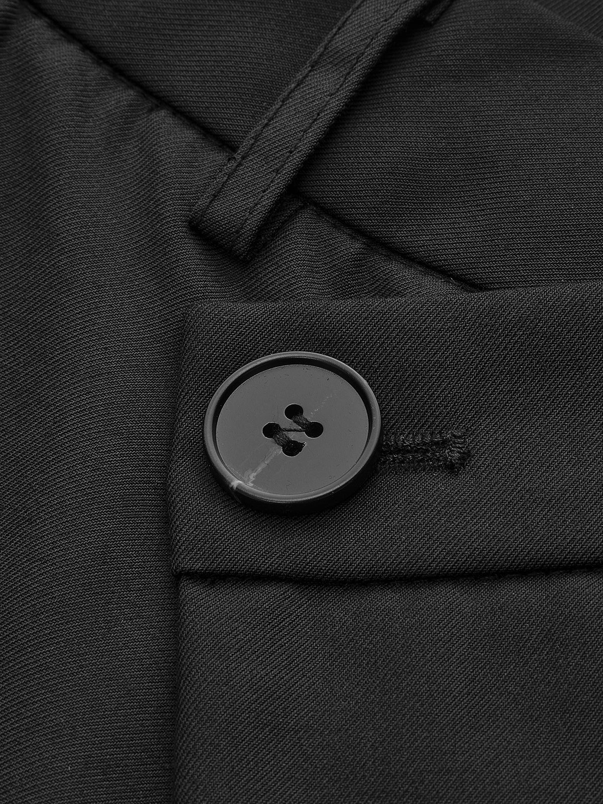 Pantalones de vestir de pierna ancha con botones y capas asimétricas