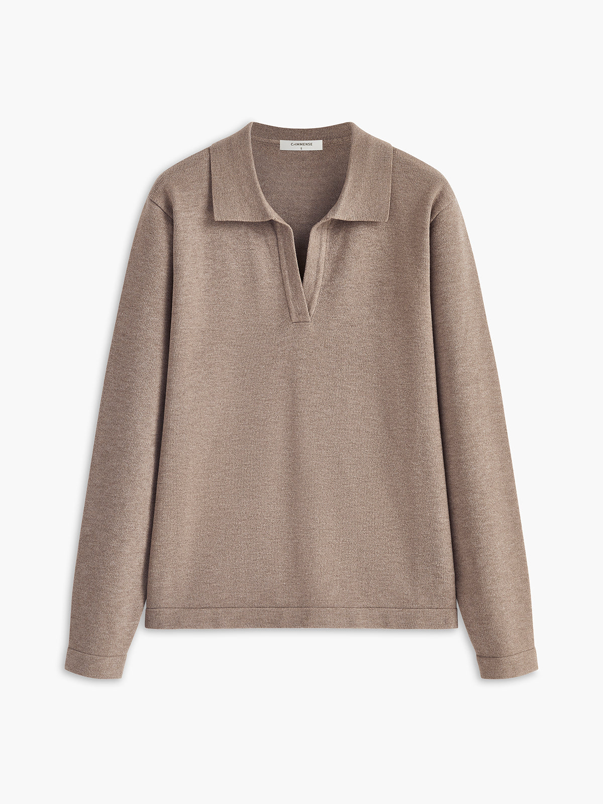 Jersey de punto informal con cuello
