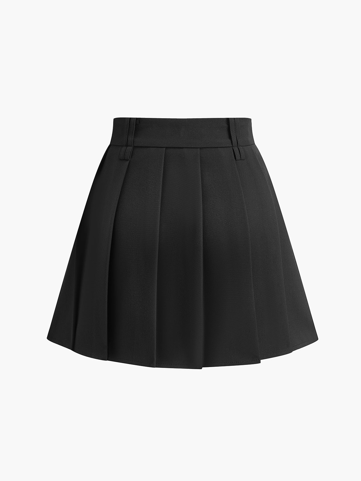 Minifalda plisada sin cinturón