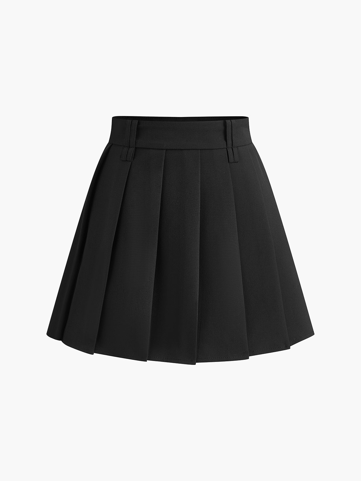 Minifalda plisada sin cinturón