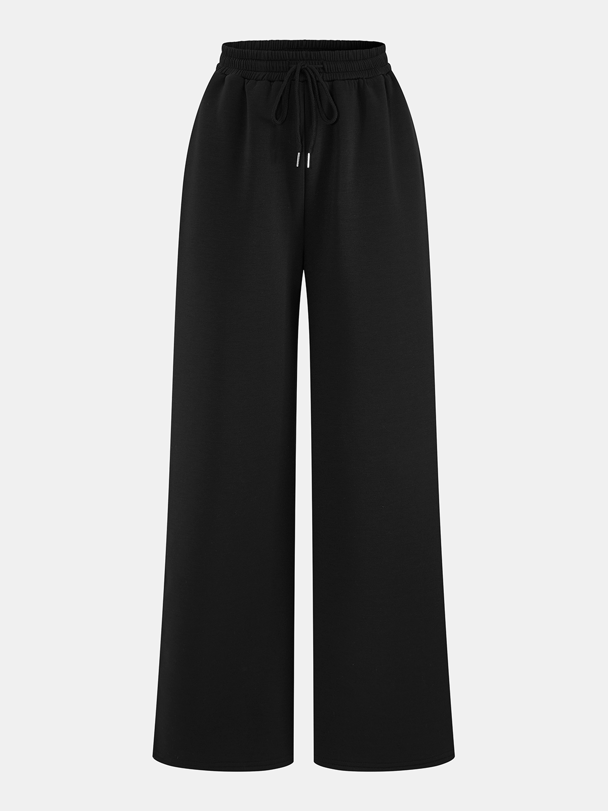 Conjunto de sudadera con hombros descubiertos y pantalón con cordón ajustable