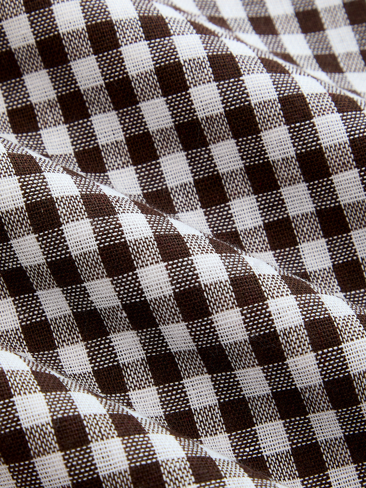 Pantalones holgados tipo globo a cuadros con cordón ajustable
