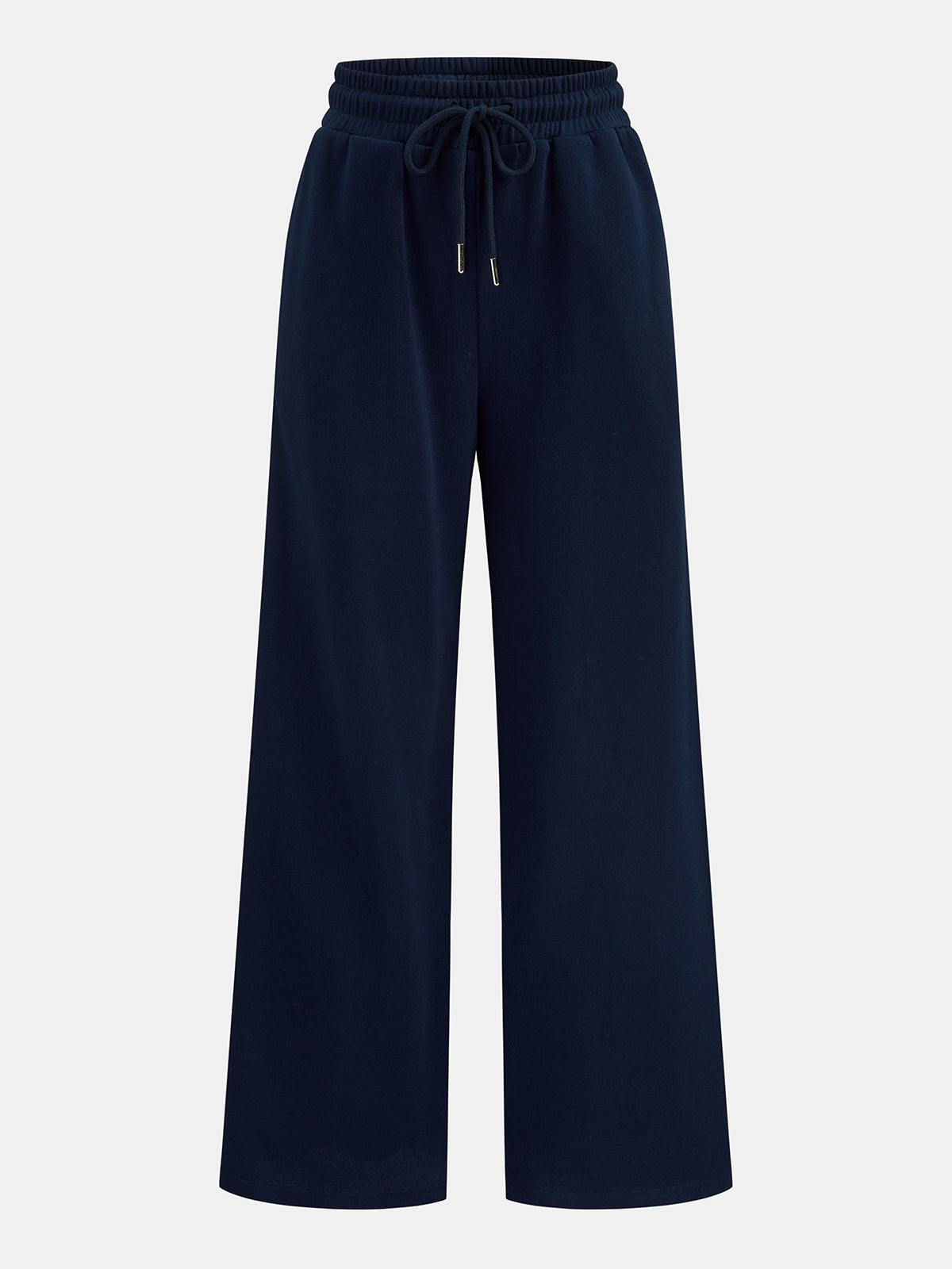 Pantalones deportivos de pierna recta con cordón y franja lateral