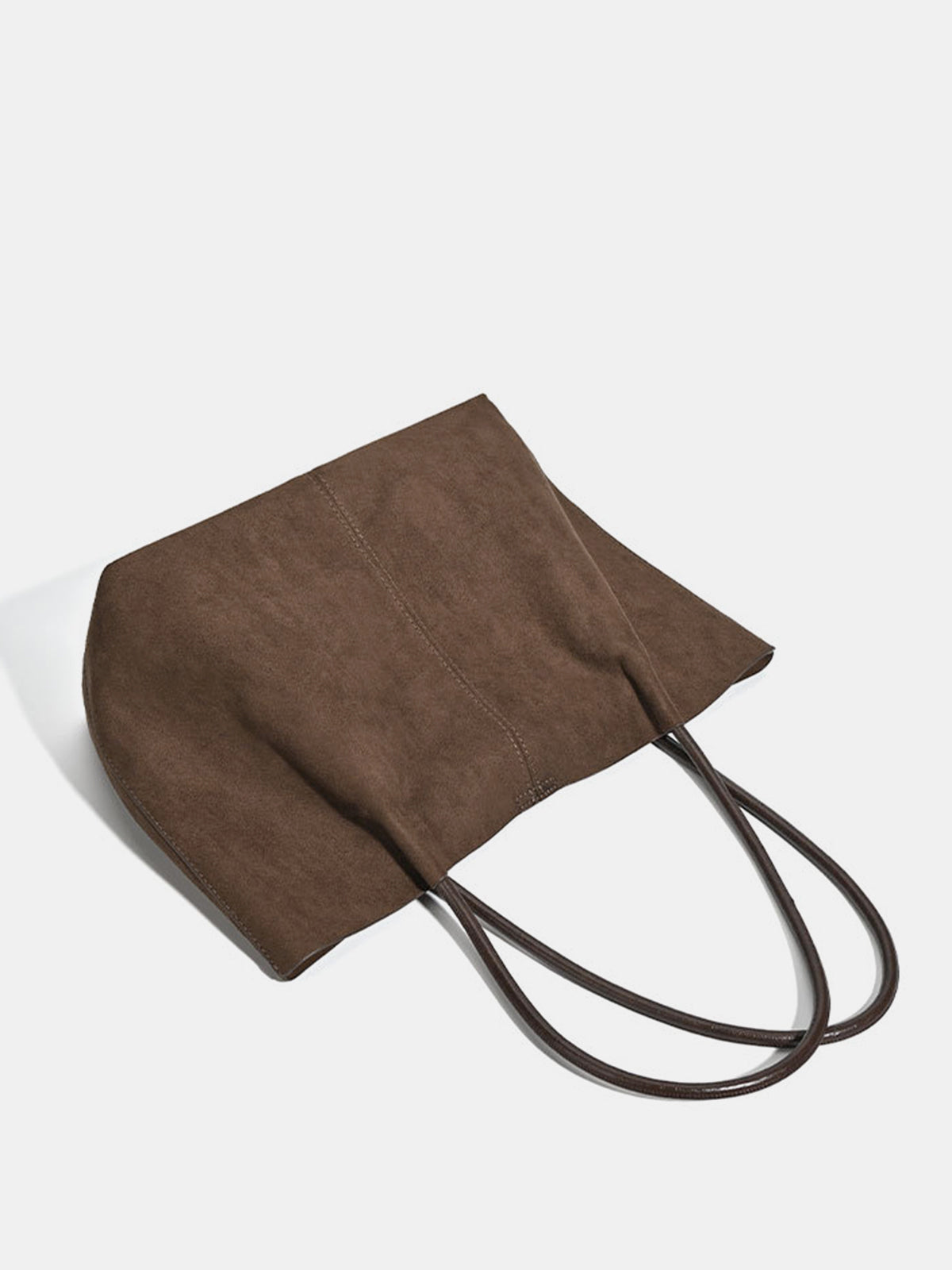 Bolso de hombro grande con efecto ante