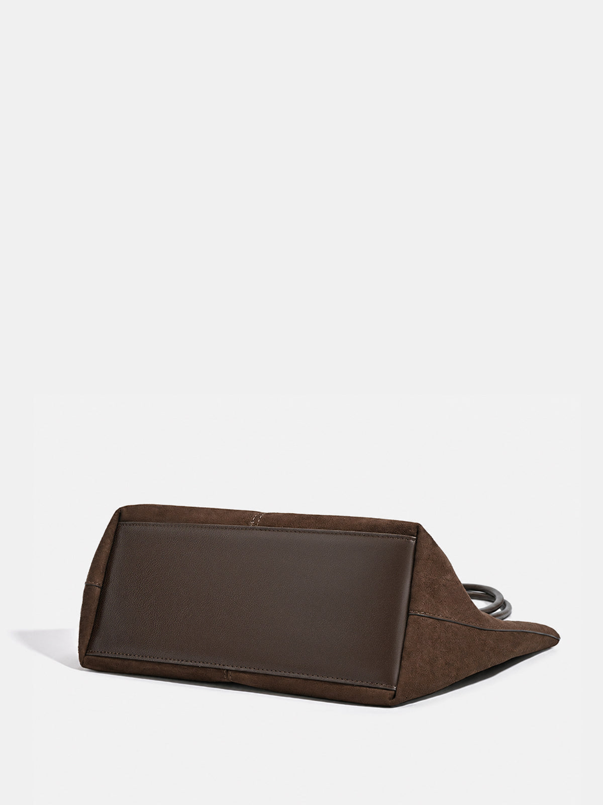 Bolso de hombro grande con efecto ante