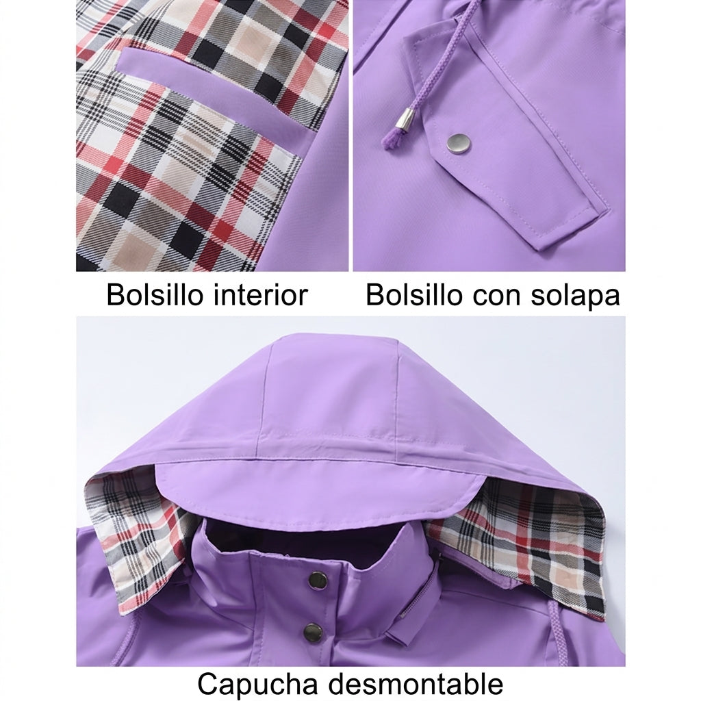💖ÚLTIMO DÍA DE REBAJAS 50% DE DESCUENTO🧥Chaqueta elegante, ligera e impermeable para mujer 🍃-¡Desata estilo y durabilidad en cualquier tormenta!