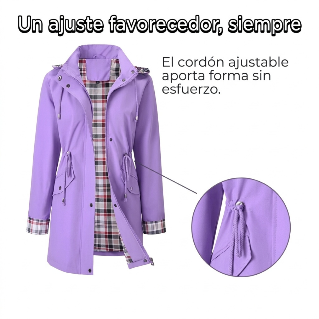 💖ÚLTIMO DÍA DE REBAJAS 50% DE DESCUENTO🧥Chaqueta elegante, ligera e impermeable para mujer 🍃-¡Desata estilo y durabilidad en cualquier tormenta!
