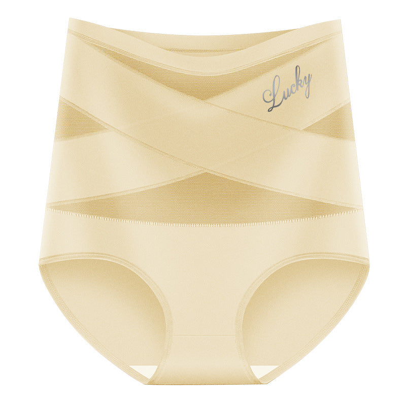 🌸Last Day-Buy 1 Get 3 Packs✨Plus-Size High-Waist Cross Tummy Control Panties