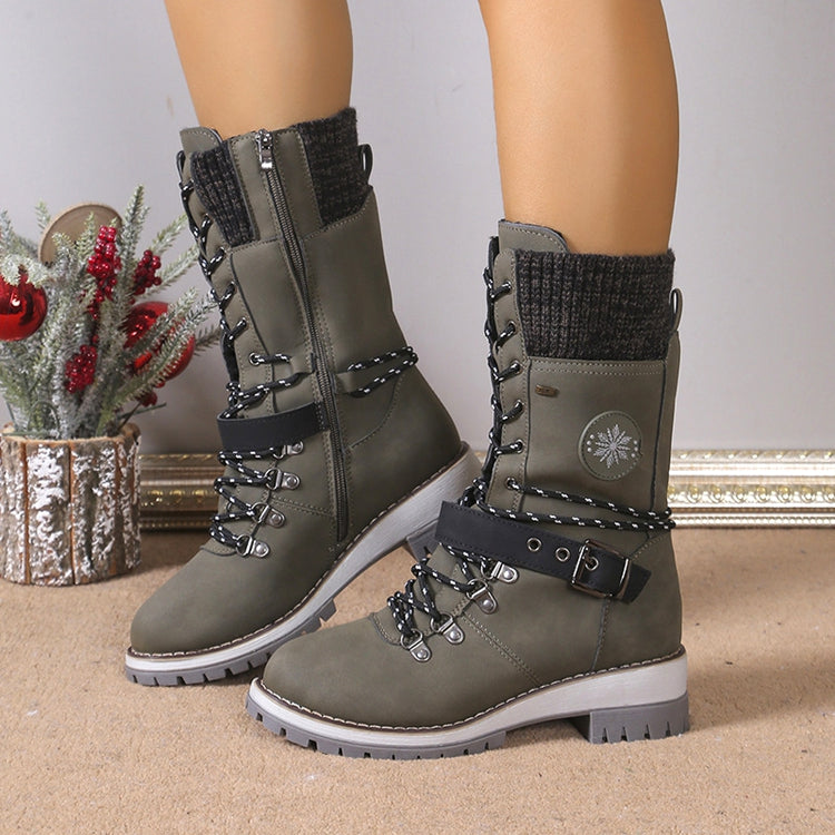 🔥Último día: ¡60% de descuento! ⏰👢Botas de nieve impermeables hasta la rodilla para mujer🎁