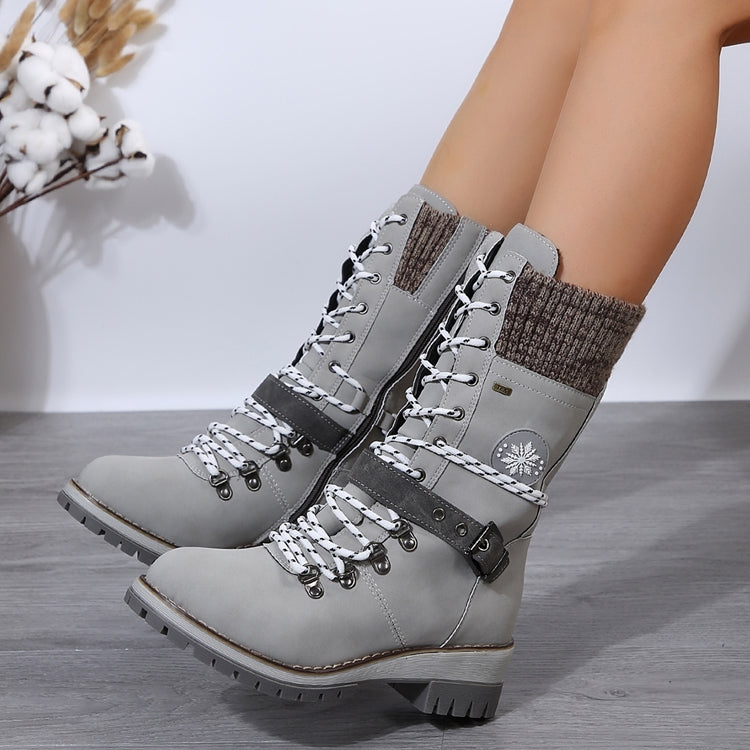 🔥Último día: ¡60% de descuento! ⏰👢Botas de nieve impermeables hasta la rodilla para mujer🎁