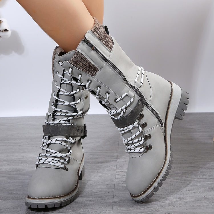 🔥Último día: ¡60% de descuento! ⏰👢Botas de nieve impermeables hasta la rodilla para mujer🎁