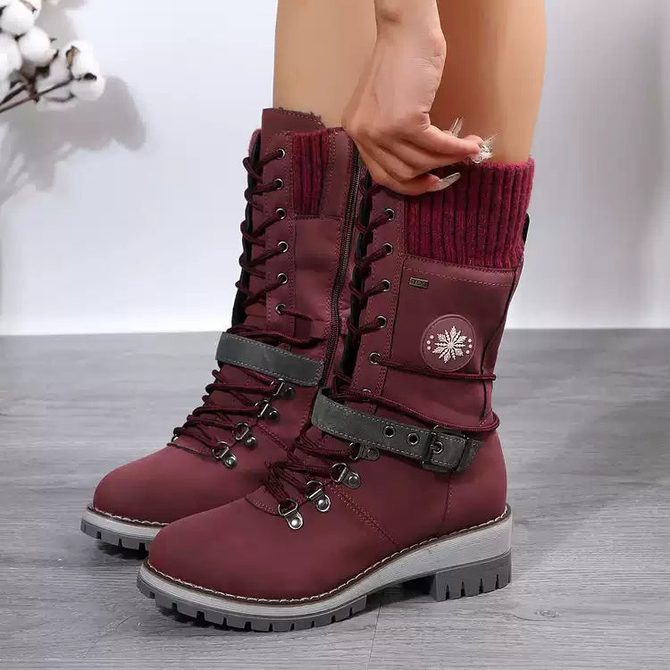 🔥Último día: ¡60% de descuento! ⏰👢Botas de nieve impermeables hasta la rodilla para mujer🎁