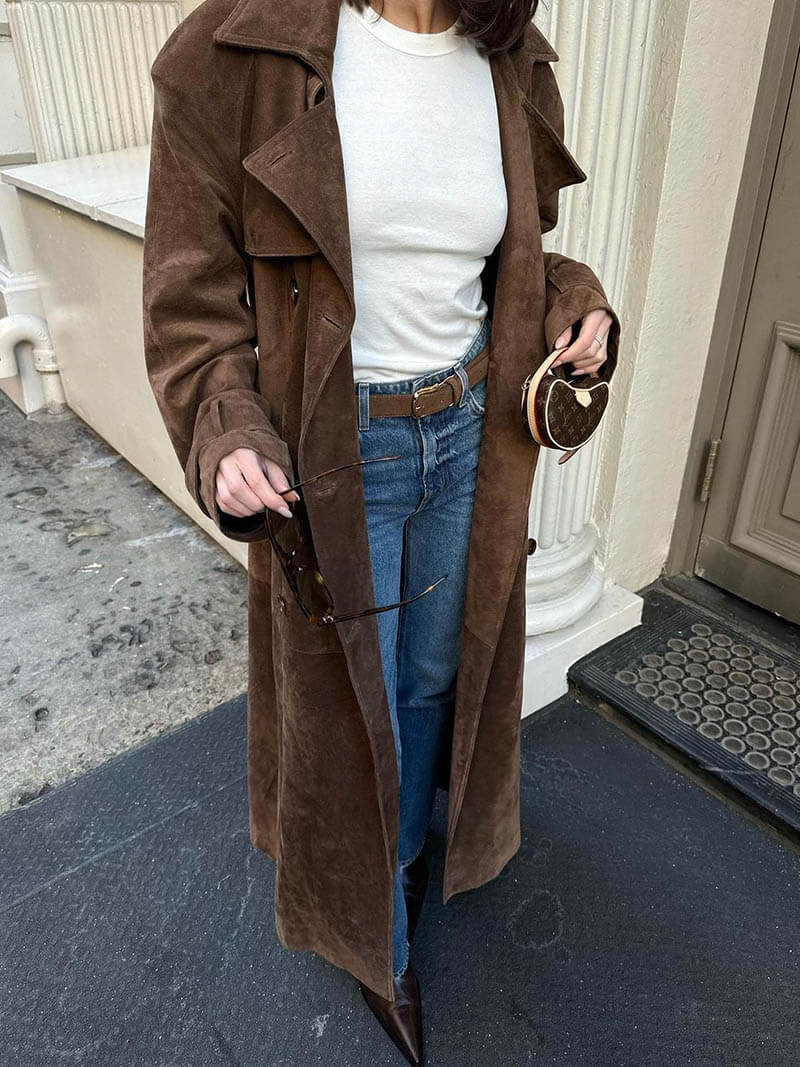 Frejas Trenchcoat | Ante sintético