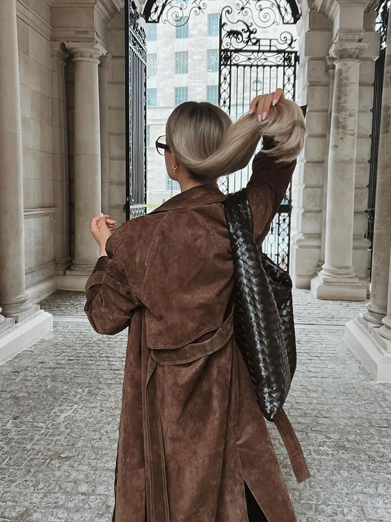 Frejas Trenchcoat | Ante sintético