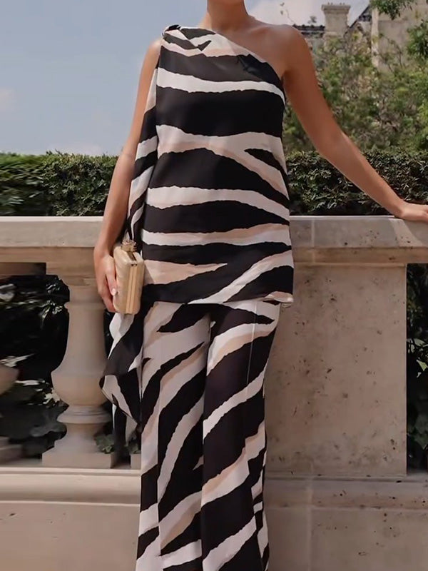 Erika | Top de tirantes estampado de cebra