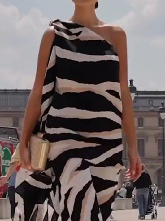 Erika | Top de tirantes estampado de cebra