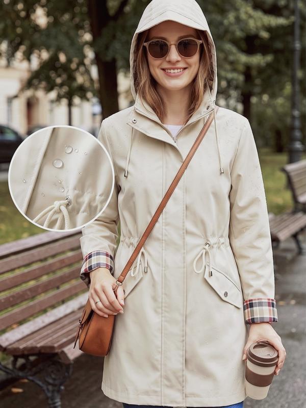 💖ÚLTIMO DÍA DE REBAJAS 50% DE DESCUENTO🧥Chaqueta elegante, ligera e impermeable para mujer 🍃-¡Desata estilo y durabilidad en cualquier tormenta!