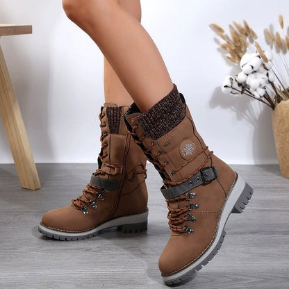 🔥Último día: ¡60% de descuento! ⏰👢Botas de nieve impermeables hasta la rodilla para mujer🎁
