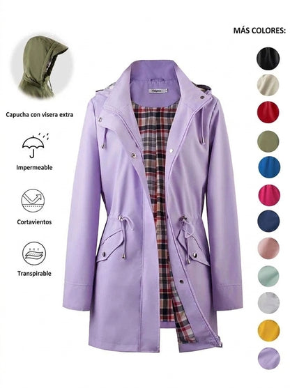 💖ÚLTIMO DÍA DE REBAJAS 50% DE DESCUENTO🧥Chaqueta elegante, ligera e impermeable para mujer 🍃-¡Desata estilo y durabilidad en cualquier tormenta!