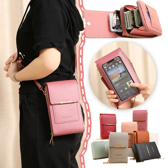 ✨️OFERTA ESPECIAL 2026 – 60 % DE DESCUENTO👜 📱Bolso de hombro para mujer con pantalla táctil: función de carga para el móvil, protección antirrobo y repelente al agua