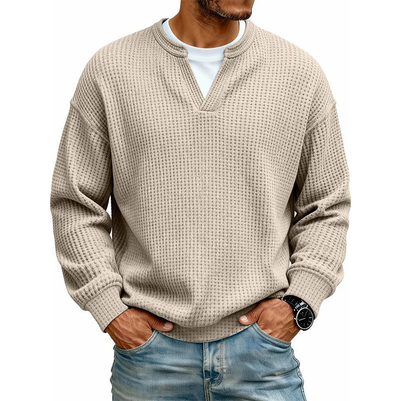 🔥ÚLTIMO DÍA DE OFERTA ¡SOLO 43,99 €!✨ Comodidad atemporal | Jersey para hombre con textura de gofre y efecto de capas  🔥ÚLTIMO DÍA DE OFERTA ¡SOLO 13,99 €!✨ Comodidad atemporal | Camiseta de manga larga para hombre con textura de gofre y efecto de capas