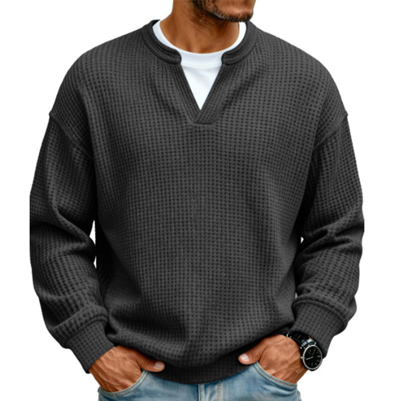 🔥ÚLTIMO DÍA DE OFERTA ¡SOLO 43,99 €!✨ Comodidad atemporal | Jersey para hombre con textura de gofre y efecto de capas  🔥ÚLTIMO DÍA DE OFERTA ¡SOLO 13,99 €!✨ Comodidad atemporal | Camiseta de manga larga para hombre con textura de gofre y efecto de capas