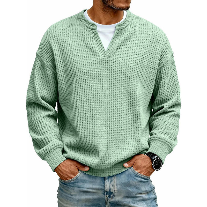 🔥ÚLTIMO DÍA DE OFERTA ¡SOLO 43,99 €!✨ Comodidad atemporal | Jersey para hombre con textura de gofre y efecto de capas  🔥ÚLTIMO DÍA DE OFERTA ¡SOLO 13,99 €!✨ Comodidad atemporal | Camiseta de manga larga para hombre con textura de gofre y efecto de capas