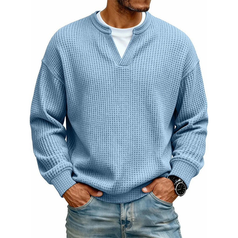 🔥ÚLTIMO DÍA DE OFERTA ¡SOLO 43,99 €!✨ Comodidad atemporal | Jersey para hombre con textura de gofre y efecto de capas  🔥ÚLTIMO DÍA DE OFERTA ¡SOLO 13,99 €!✨ Comodidad atemporal | Camiseta de manga larga para hombre con textura de gofre y efecto de capas